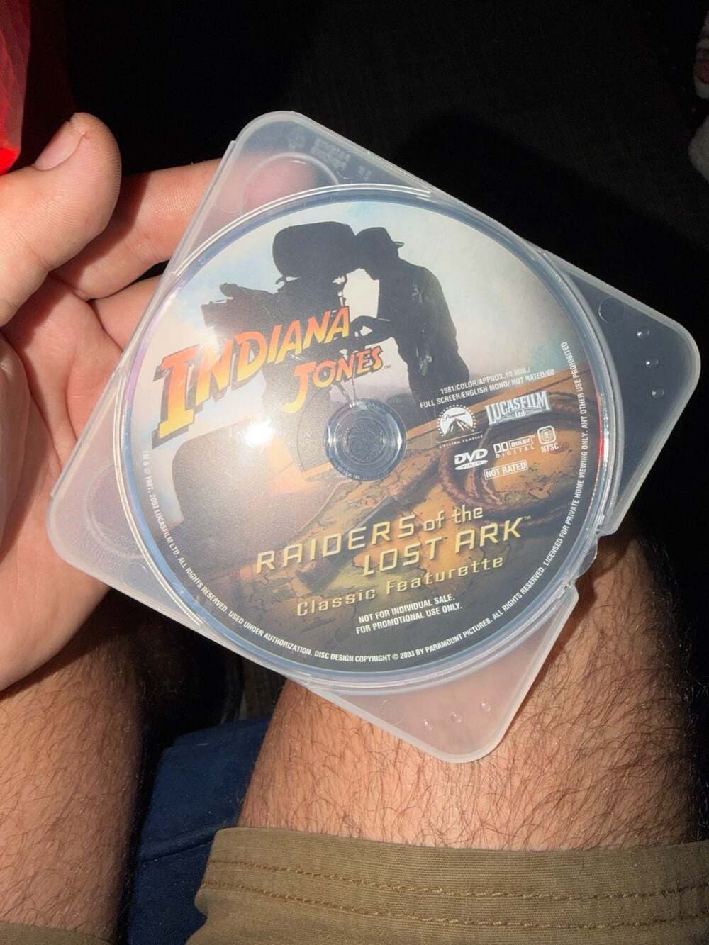Indiana Jones Raiders of the Lost Ark Classic‎ Featurette Promotional DVD